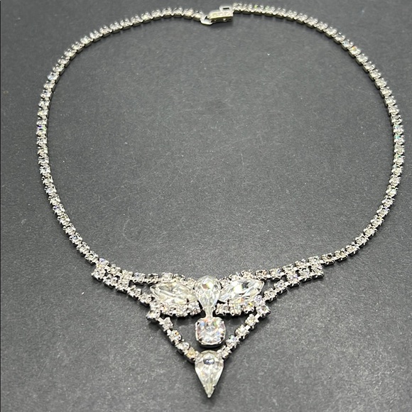 Vintage Kramer NY rhinestone necklace - Picture 1 of 6